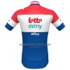 Maglia 2023 Lotto Dstny Campione Olandese Manica Corta Rosso Blu Bianco